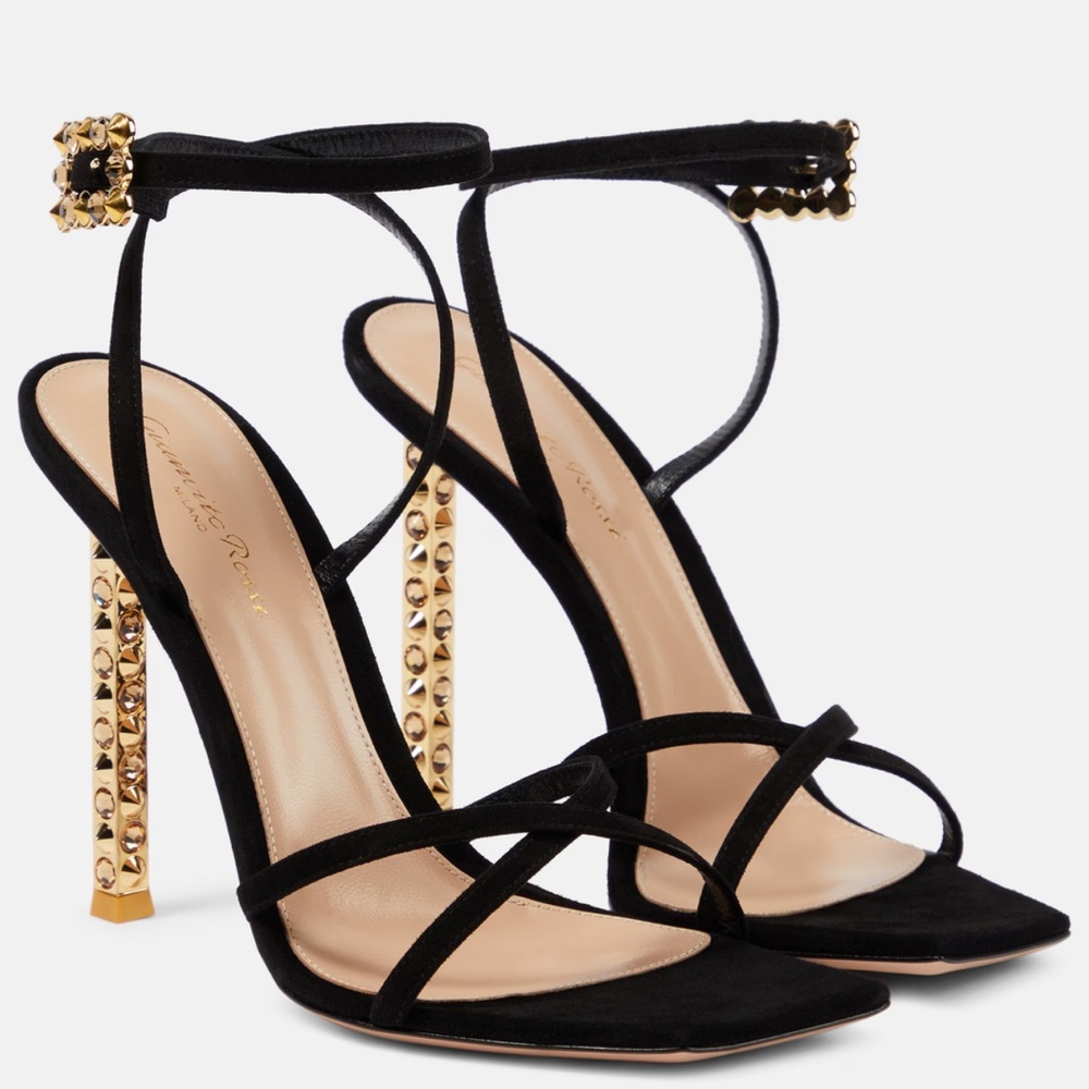 GIANVITO ROSSI
Wonder embellished suede sandals
Size:39.5 - Picture 2 of 8